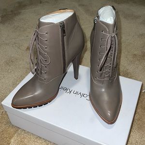 Booties - color is winter taupe - laneige cow silk